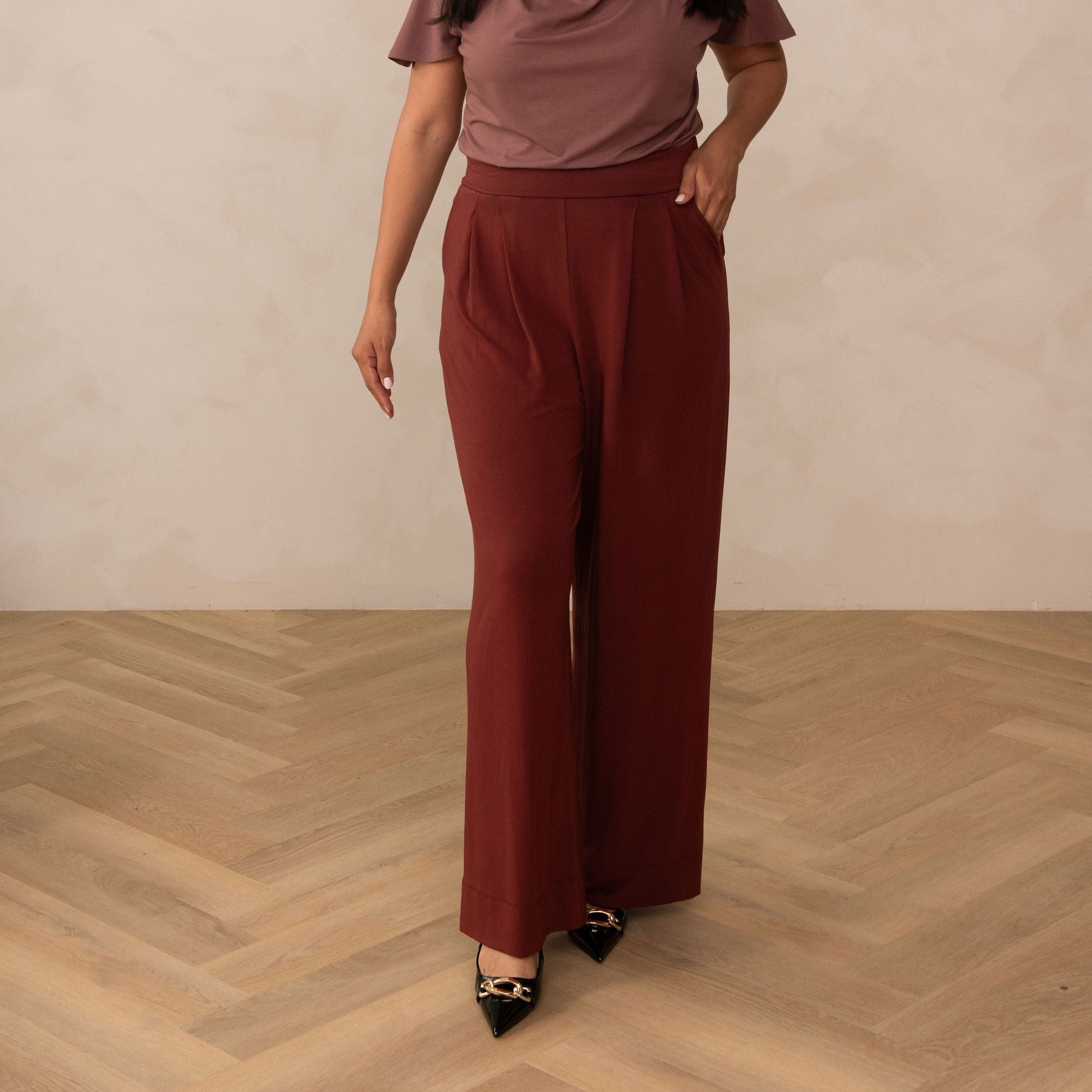 Cotton Wide-Leg and Pants Women's Casual and Color Straight