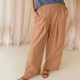 The Linen-Cotton Wide Leg Pant