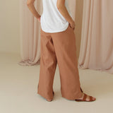 The Linen-Cotton Wide Leg Pant