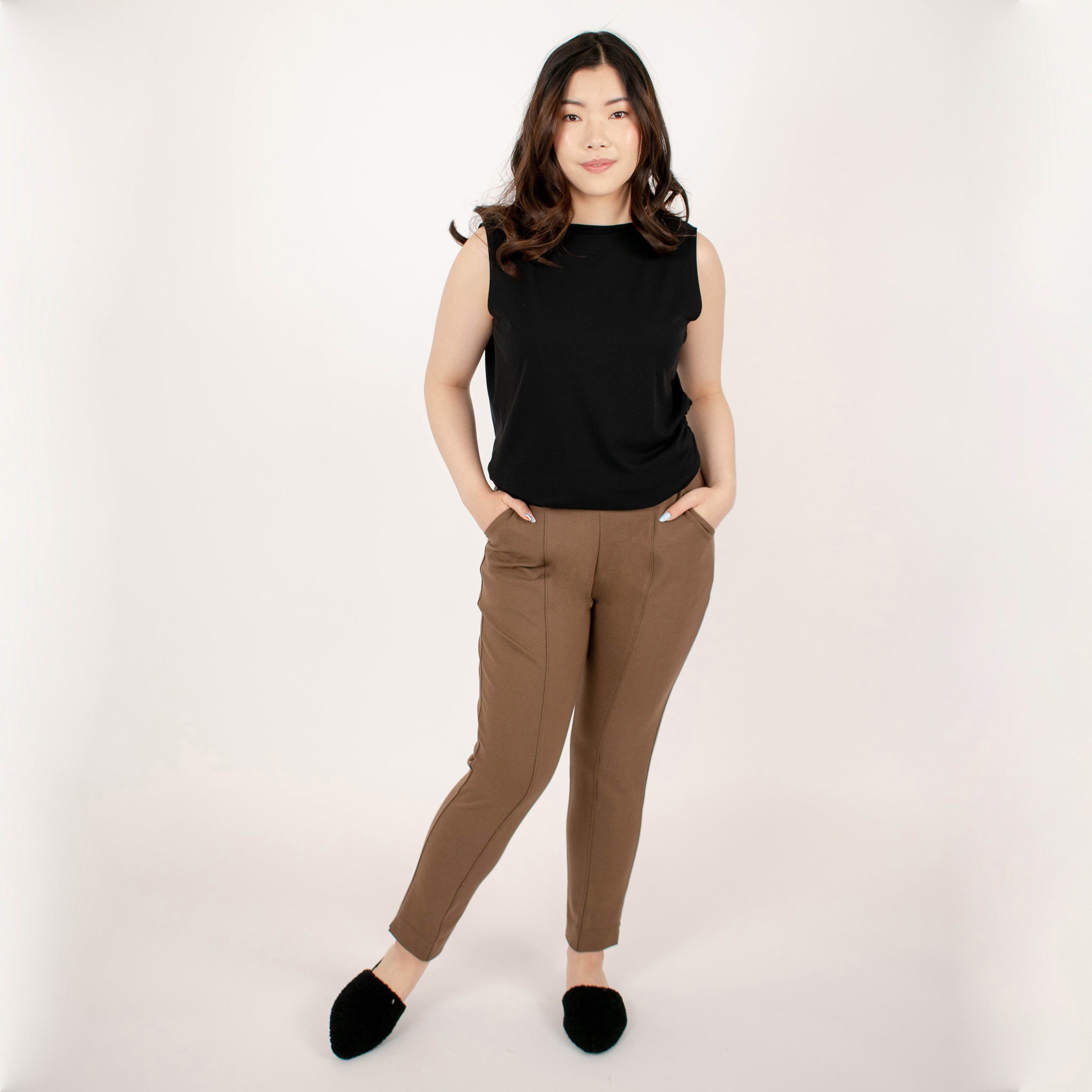 Premium Women's Stretch Ponte Pants - Wear to Work - Dressy Leggings, Ponte  - Inspire - Black, Small : : Clothing, Shoes & Accessories